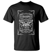 Vintage Fathers Day Gift For Grandpa T Shirt The Man The Myth The Legend