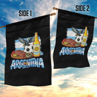 Argentine Pride Soccer And Beer Garden Flag Football Fan Graphic