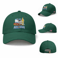 Argentine Pride Soccer And Beer Baseball Cap Football Fan Graphic
