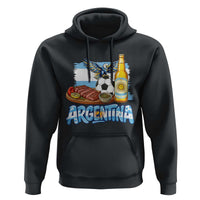 Argentine Pride Soccer And Beer Hoodie Football Fan Graphic