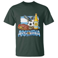 Argentine Pride Soccer And Beer T Shirt Football Fan Graphic