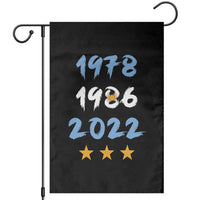 Argentina 3 Stars Champions Garden Flag 1978 1986 2022 Football Pride