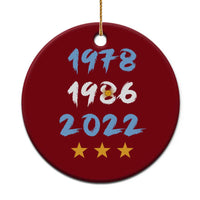 Argentina 3 Stars Champions Ceramic Ornament 1978 1986 2022 Football Pride