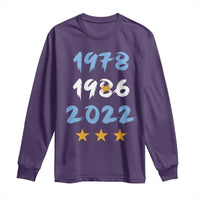 Argentina 3 Stars Champions Long Sleeve Shirt 1978 1986 2022 Football Pride