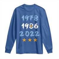 Argentina 3 Stars Champions Long Sleeve Shirt 1978 1986 2022 Football Pride