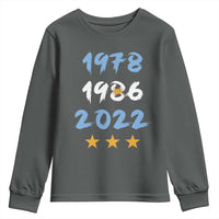 Argentina 3 Stars Champions Youth Sweatshirt 1978 1986 2022 Football Pride