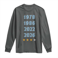Argentina Flag Pride Soccer Long Sleeve Shirt 1978 1986 2022 Future Fourth Star