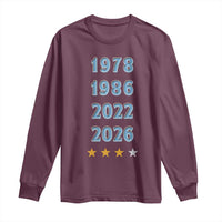 Argentina Flag Pride Soccer Long Sleeve Shirt 1978 1986 2022 Future Fourth Star