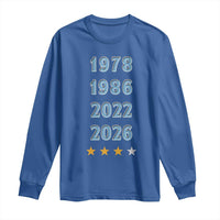 Argentina Flag Pride Soccer Long Sleeve Shirt 1978 1986 2022 Future Fourth Star