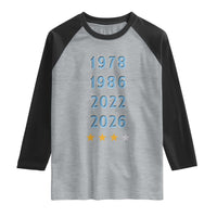 Argentina Flag Pride Soccer Raglan Shirt 1978 1986 2022 Future Fourth Star