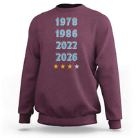 Argentina Flag Pride Soccer Sweatshirt 1978 1986 2022 Future Fourth Star