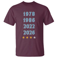 Argentina Flag Pride Soccer T Shirt 1978 1986 2022 Future Fourth Star
