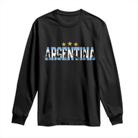Proud Argentina Futbol Supporter National Pride Gift Long Sleeve Shirt
