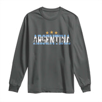 Proud Argentina Futbol Supporter National Pride Gift Long Sleeve Shirt