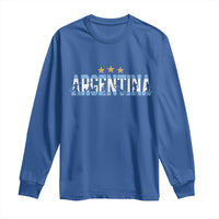 Proud Argentina Futbol Supporter National Pride Gift Long Sleeve Shirt