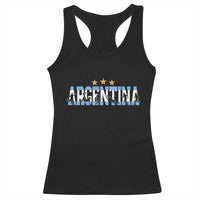 Proud Argentina Futbol Supporter National Pride Gift Racerback Tank Top