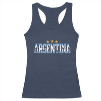 Proud Argentina Futbol Supporter National Pride Gift Racerback Tank Top