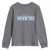Proud Argentina Futbol Supporter National Pride Gift Youth Sweatshirt