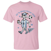 Funny Goat Football Lover T Shirt Off To Watch Argentina Soccer 2026