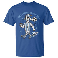 Funny Goat Football Lover T Shirt Off To Watch Argentina Soccer 2026