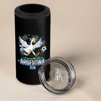 Funny Argentina Soccer Goose 4 in 1 Can Cooler Tumbler Football Fan Graphic