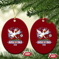 Funny Argentina Soccer Goose Ceramic Ornament Football Fan Graphic