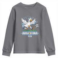 Funny Argentina Soccer Goose Youth Sweatshirt Football Fan Graphic