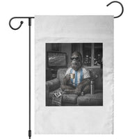 Funny Bigfoot Watching Soccer Garden Flag Argentina Futbol Fan