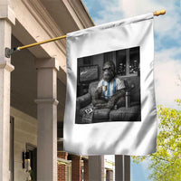 Funny Bigfoot Watching Soccer Garden Flag Argentina Futbol Fan