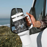 Funny Bigfoot Watching Soccer Tumbler With Handle Argentina Futbol Fan
