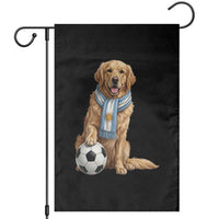 Golden Retriever Soccer Fan Garden Flag Argentina Football Pride