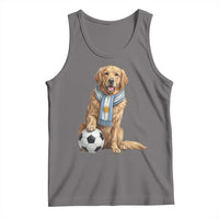 Golden Retriever Soccer Fan Tank Top Argentina Football Pride