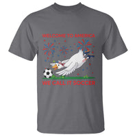 Funny USA Goose Football T Shirt Welcome To America We Call It Soccer