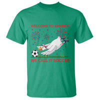 Funny USA Goose Football T Shirt Welcome To America We Call It Soccer