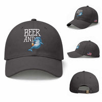 Dolphin And Beer Lover Funny Beach Life Gift Baseball Cap