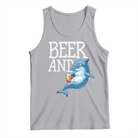 Dolphin And Beer Lover Funny Beach Life Gift Tank Top - Wonder Print Shop