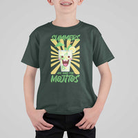 Summers Are Made For Mojitos T Shirt For Kid Funny Vacation Cocktail - Wonder Print Shop