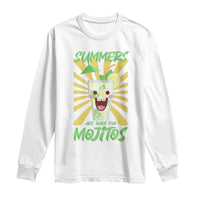 Summers Are Made For Mojitos Long Sleeve Shirt Funny Vacation Cocktail - Wonder Print Shop