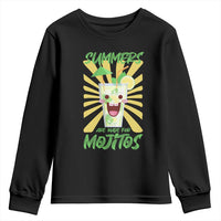 Summers Are Made For Mojitos Youth Sweatshirt Funny Vacation Cocktail - Wonder Print Shop