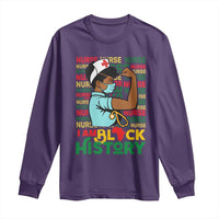 Nurse African American Long Sleeve Shirt I Am Black History Strong Feminism - Wonder Print Shop