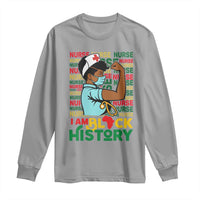 Nurse African American Long Sleeve Shirt I Am Black History Strong Feminism - Wonder Print Shop