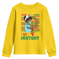 Nurse African American Youth Sweatshirt I Am Black History Strong Feminism - Wonder Print Shop