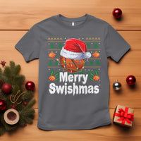 Basketball Christmas T Shirt Funny Merry Swishmas Sports - Wonder Print Shop
