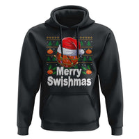 Basketball Christmas Hoodie Funny Merry Swishmas Sports - Wonder Print Shop