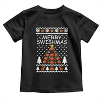 Basketball Merry Swishmas Toddler T Shirt Christmas Tree Sports - Wonder Print Shop