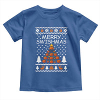 Basketball Merry Swishmas Toddler T Shirt Christmas Tree Sports - Wonder Print Shop