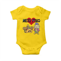 Mexican Filipino Food Lover Baby Onesie Tacos Lover And Halo Halo - Wonder Print Shop