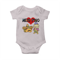 Mexican Filipino Food Lover Baby Onesie Tacos Lover And Halo Halo - Wonder Print Shop