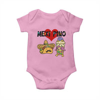 Mexican Filipino Food Lover Baby Onesie Tacos Lover And Halo Halo - Wonder Print Shop