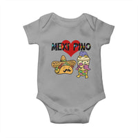 Mexican Filipino Food Lover Baby Onesie Tacos Lover And Halo Halo - Wonder Print Shop
